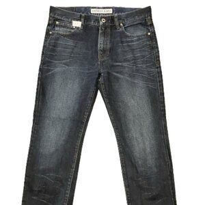 Express Rocco Men's 34x32 Slim Fit straight leg 100% cotton 5 pocket Jeans
